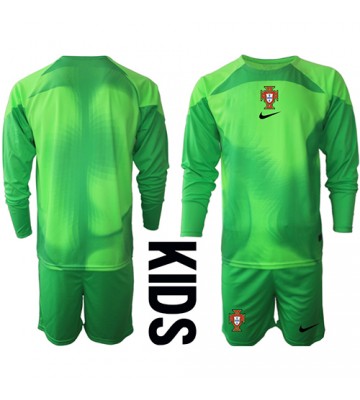 Portugal Målvakt Hemmakläder Barn VM 2022 Långärmad (+ Korta byxor)